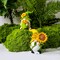 2PCS Sunflower Gnomes Decor,Dynamic Green Wonderland Journey Spring Gnome Swedish Tomte Elf Dwarf Figurines Summer Gnome Indoor Home Decor Gnomes Gifts for Women